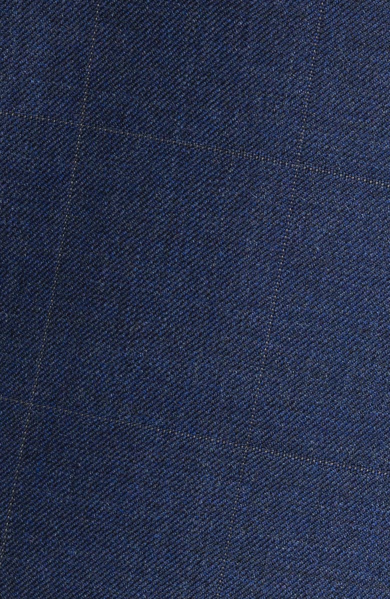 DANIEL HECHTER Navy Windowpane Check Wool Blend Suit Jacket, Alternate, color, Navy