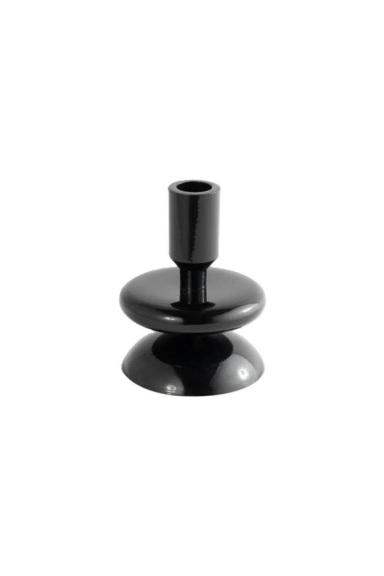 Aluminum Candle Holder, Main, color, Black