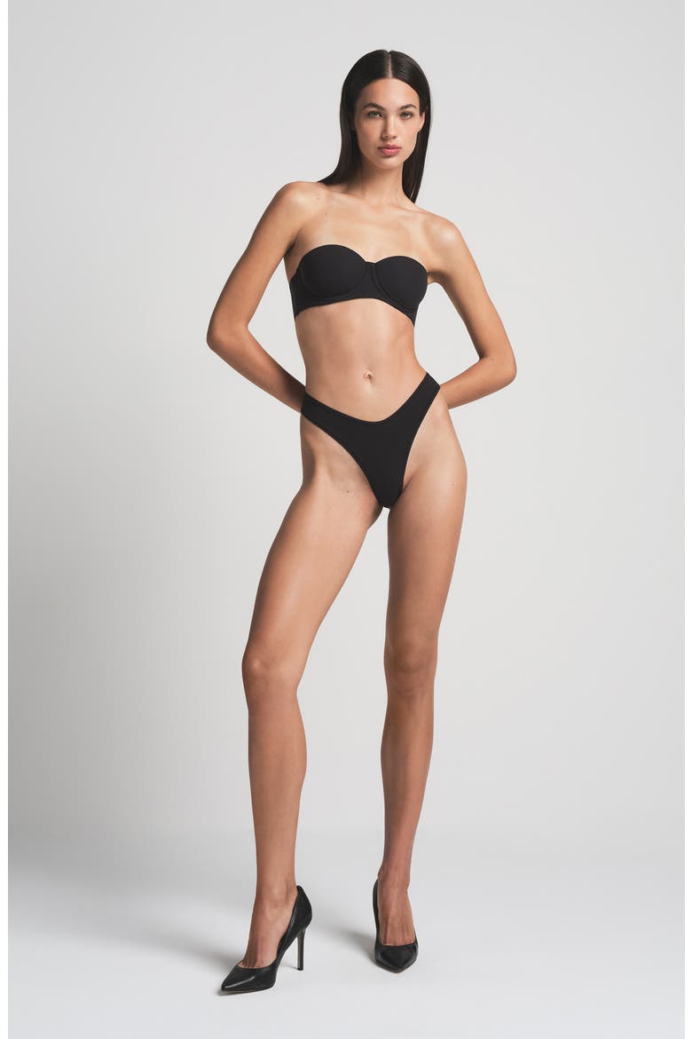 Fits Everybody Strapless Bra, Alternate, color, ONYX