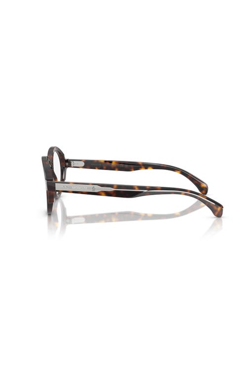 Moncler 47mm Round Optical Glasses In Brown