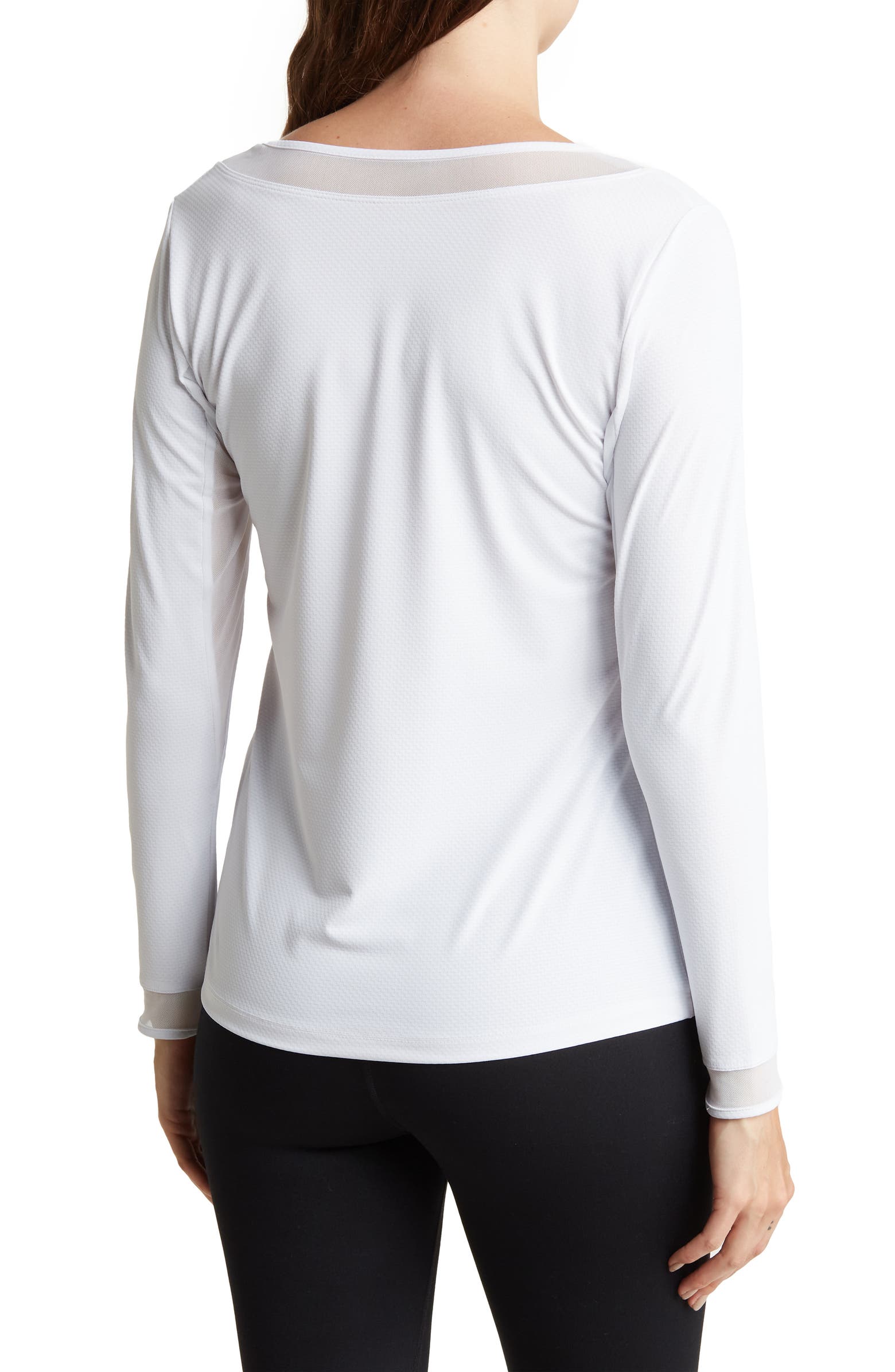 Gottex Mesh Long Sleeve Activewear Top | Nordstromrack