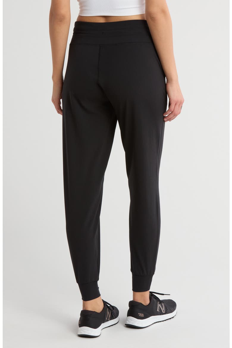 Interlock Light Work High Waist Joggers, Alternate, color, BLACK