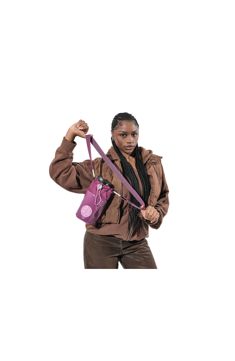 Baboon to the Moon Water Bottle Sling, Alternate, color, Wildberry
