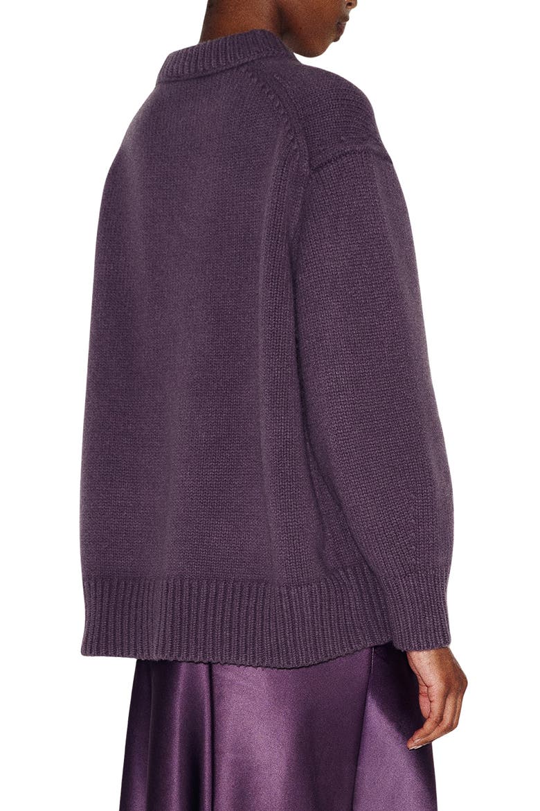 Jo Oversized Regenerative Wool Sweater, Alternate, color, CRUSHED VIOLET