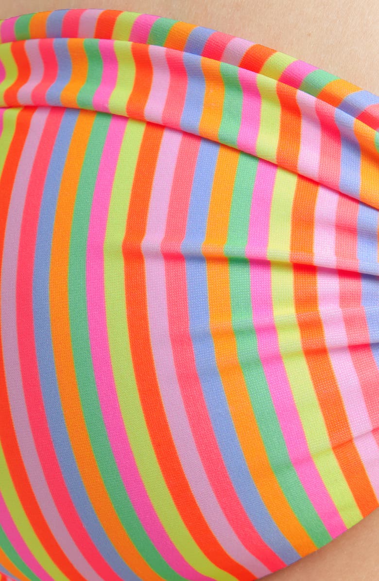 Kulani Kinis Twist Strapless Bandeau Bikini Top, Alternate, color, Sunshine Sorbet