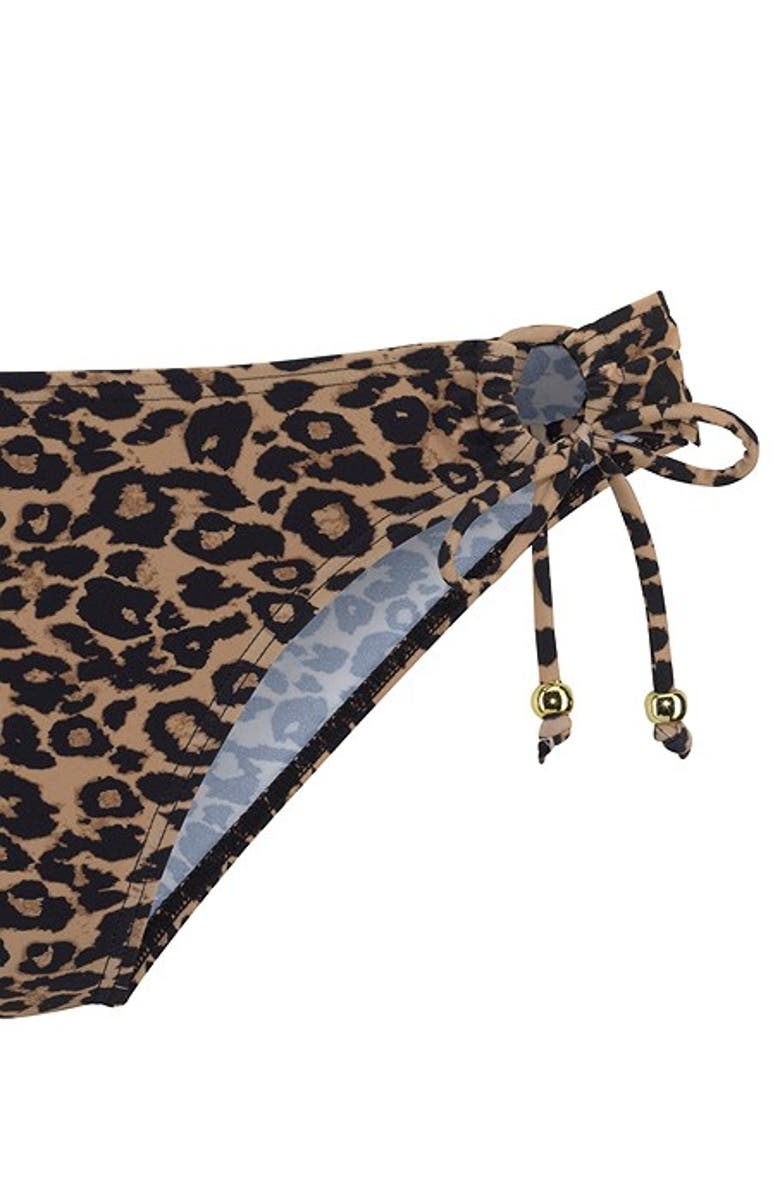 LASCANA Leopard Side Tie Bikini Bottom, Alternate, color, Leopard Printed