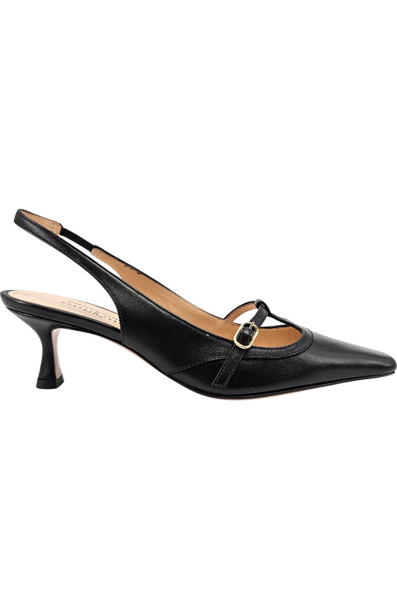 Madison Maison Penny Kitten Heel Slingback, Main, color, Black