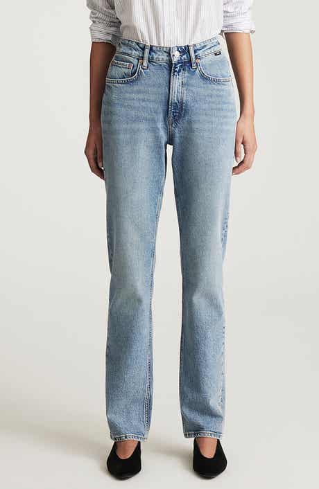 New York High Waist Ankle Straight Leg Jeans