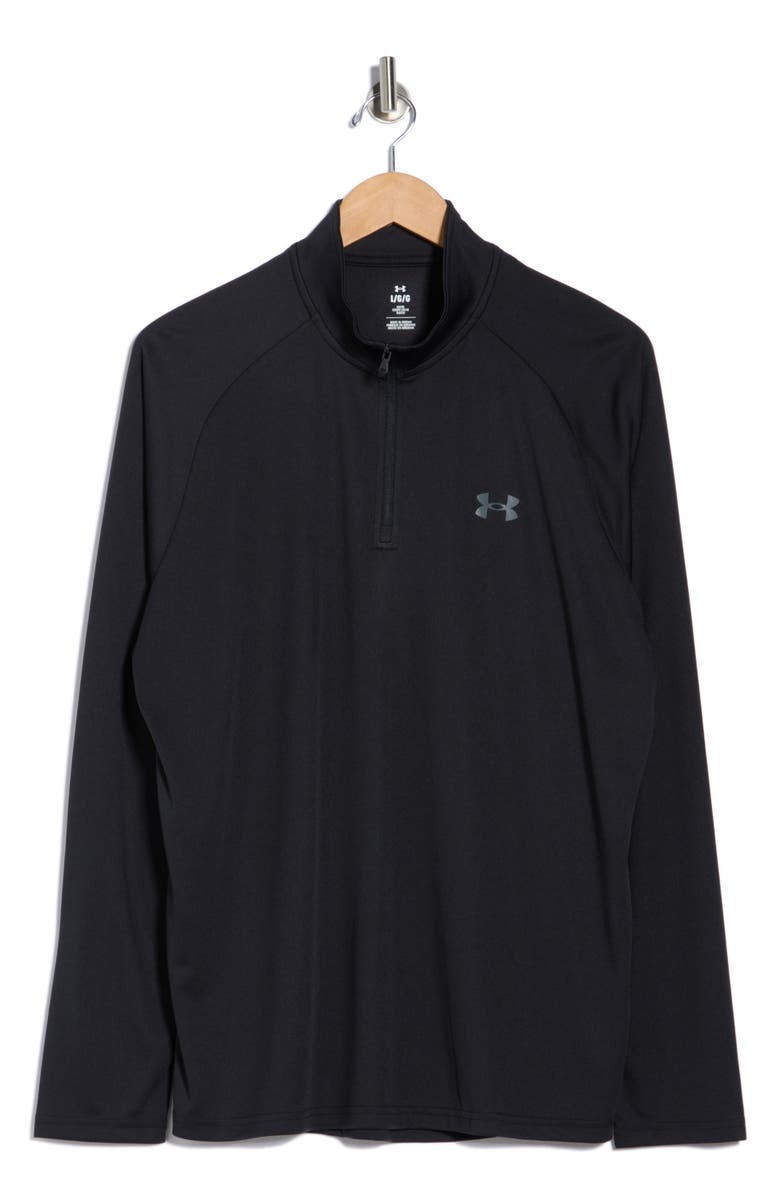 Under Armour UA Velocity 2.0 Quarter Zip Pullover, Alternate, color, Black