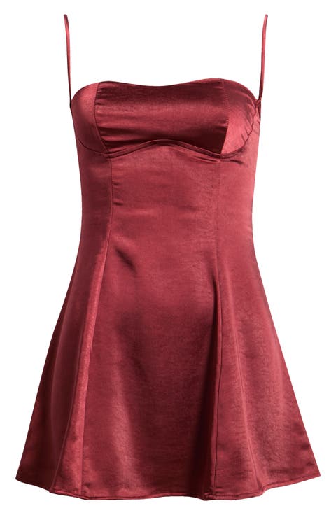 Easy to Love Satin Minidress