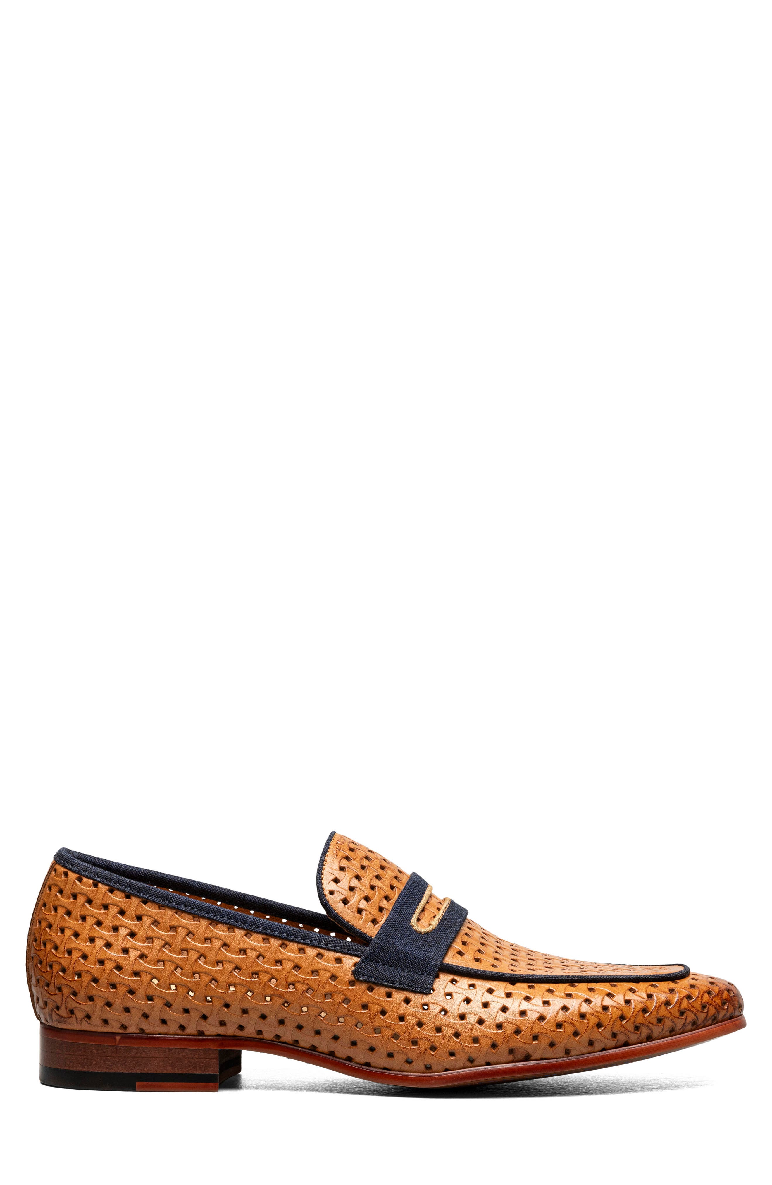 Stacy Adams Winstead Saddle Penny Loafer, Alternate, color, Natural