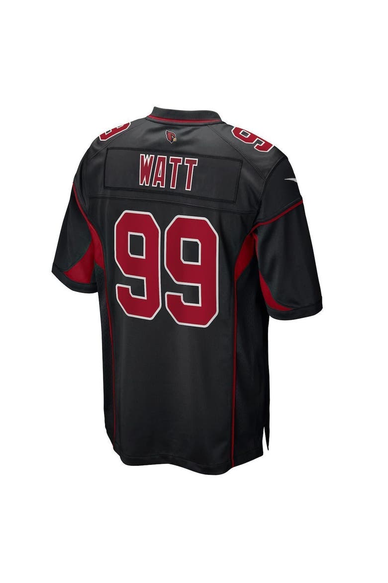 Men's Nike J.J. Watt Black Arizona Cardinals 2nd Alternate Game Jersey, Alternate, color, BLACK