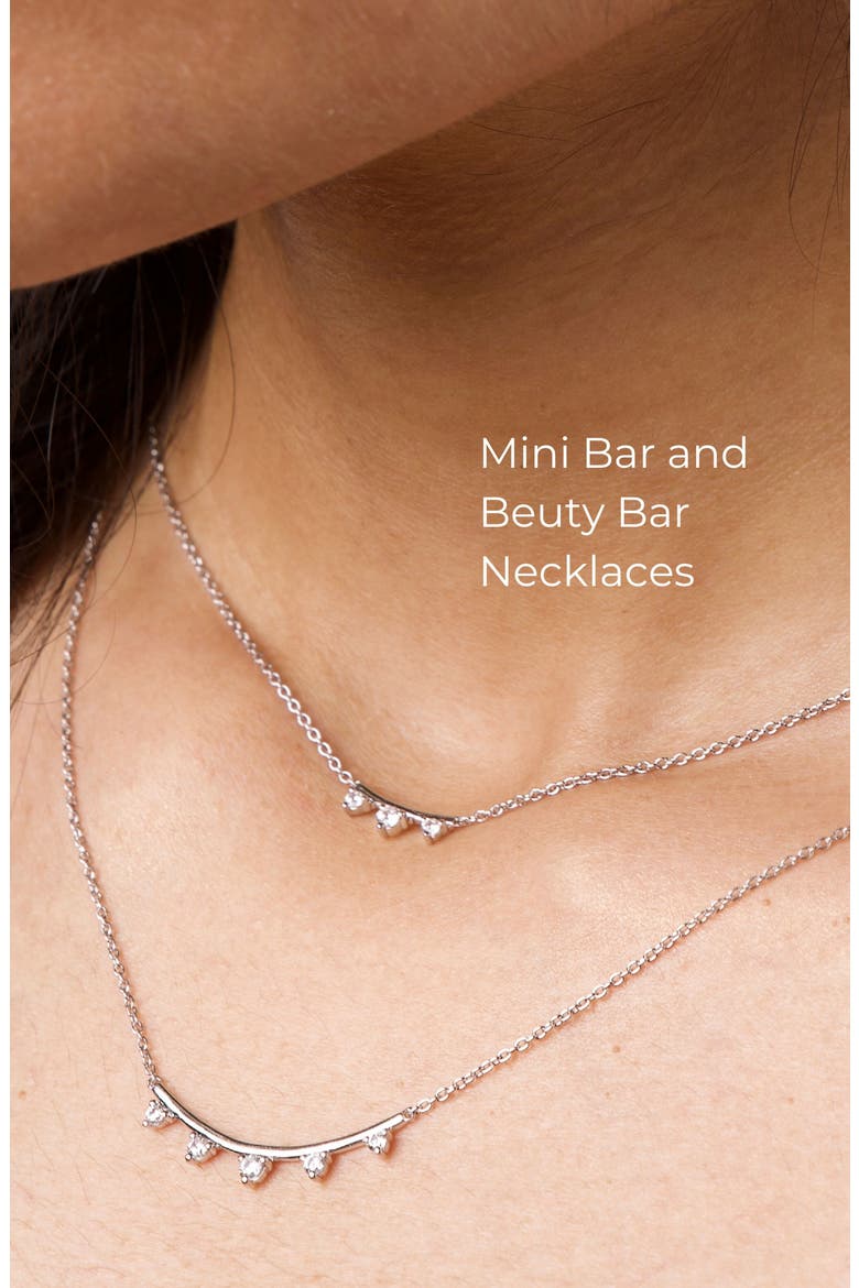 Beauty-Bar Necklace, Alternate, color, Silver