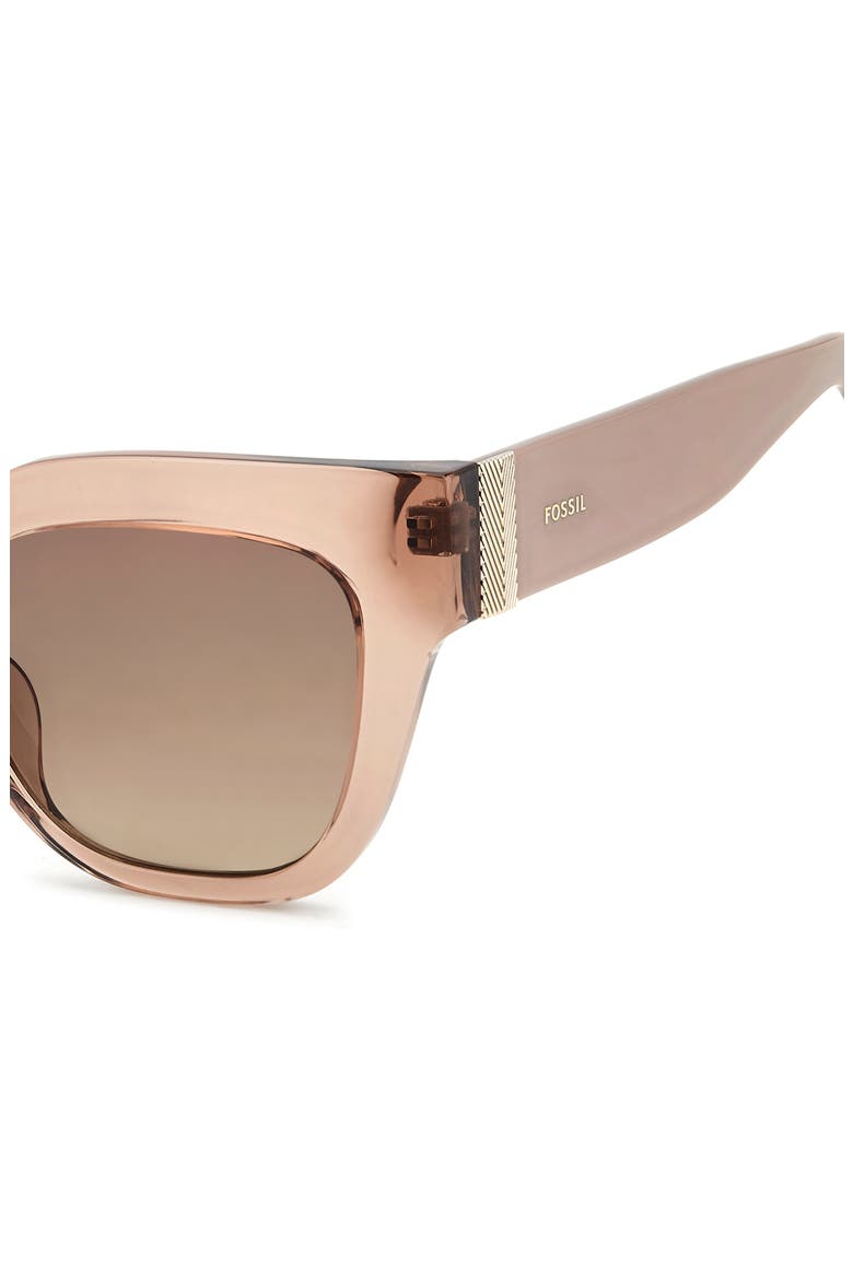 51mm Gradient Cat Eye Sunglasses, Alternate, color, CRYSTAL BEIGE/ BROWN SF