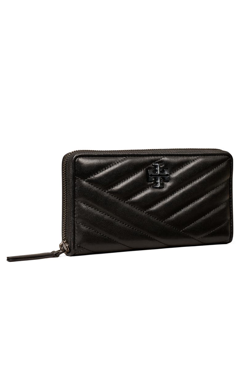 Tory Burch Kira Chevron Quilted Leather Continental Wallet, Alternate, color, 