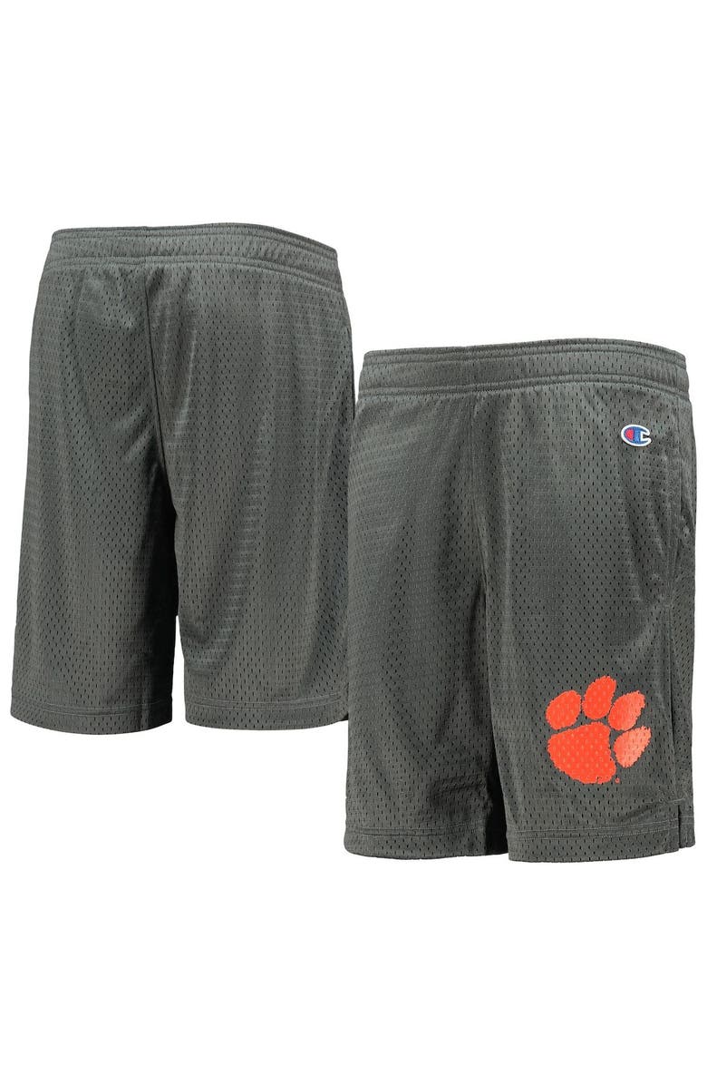Champion Youth Champion Charcoal Clemson Tigers Classic Mesh Shorts, Main, color, Charcoal