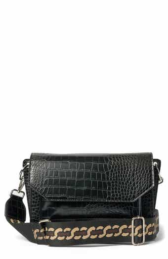 Urban Originals Au Revoir Croc Embossed Vegan Leather Crossbody Bag