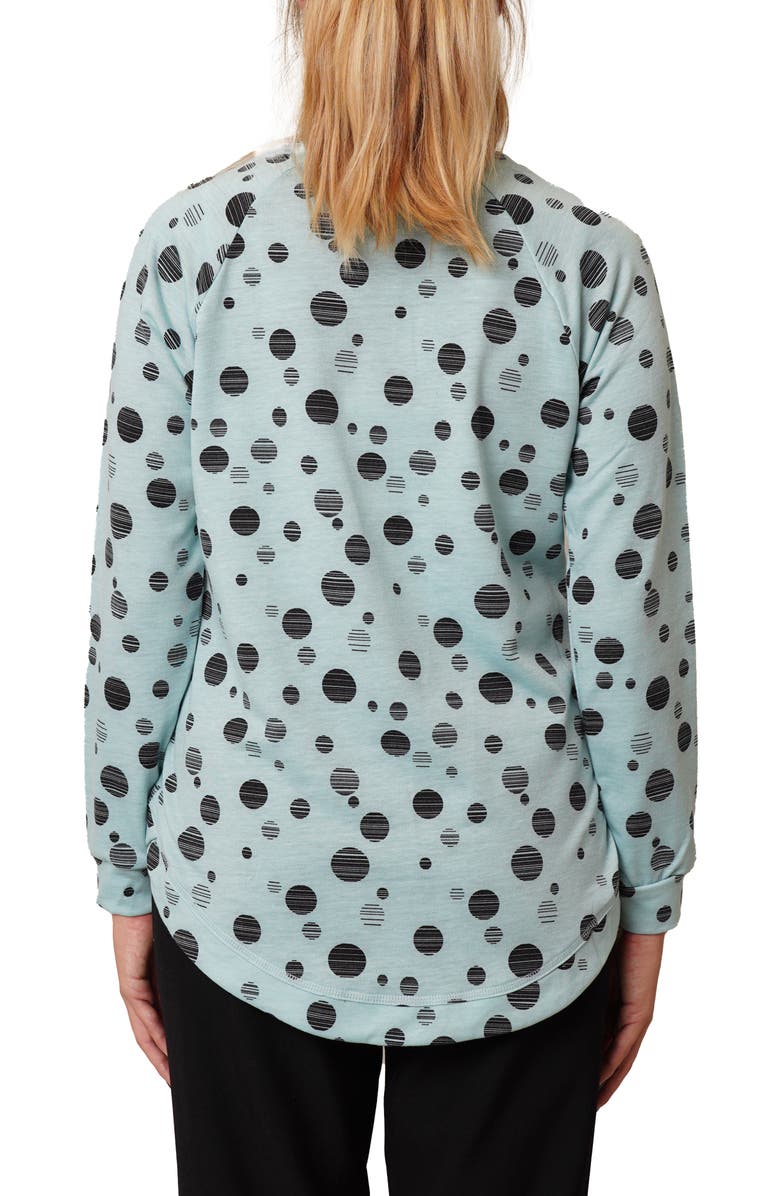 CYRUS V-Neck Raglan Sweater, Alternate, color, Pastel Blue/ Black