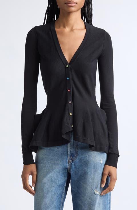 Jamie Ruffle Hem Cardigan