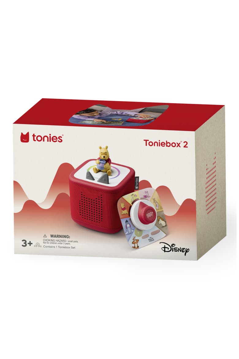 Red Toniebox 2 Playtime Set & Disney® Winnie the Pooh Figure, Alternate, color, SUNSET RED