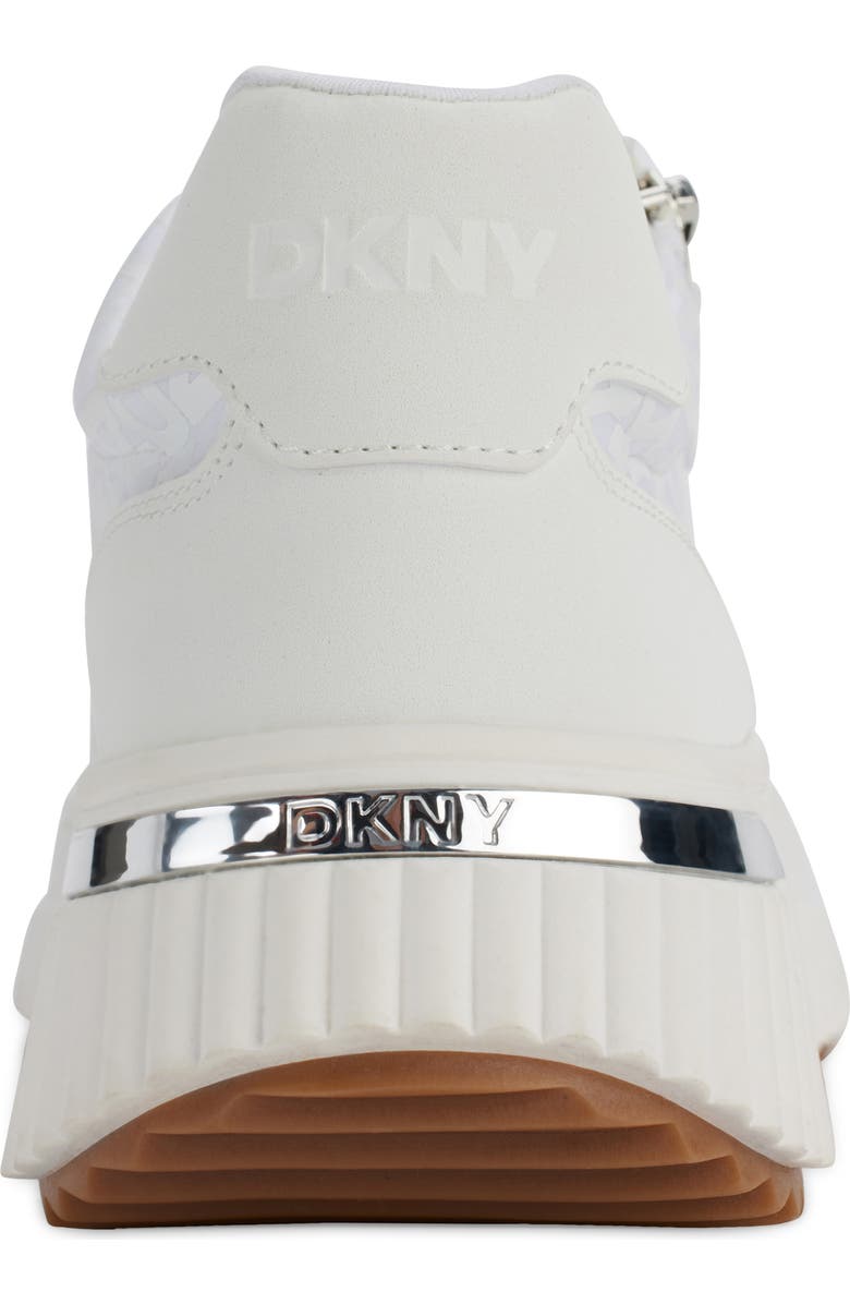 DKNY Lissa Platform Sneaker, Alternate, color, Bright White