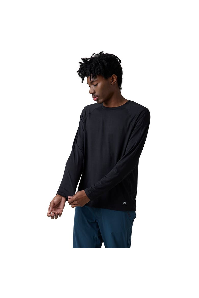 Destination Long-Sleeve Crew Top - Men's, Alternate, color, Black