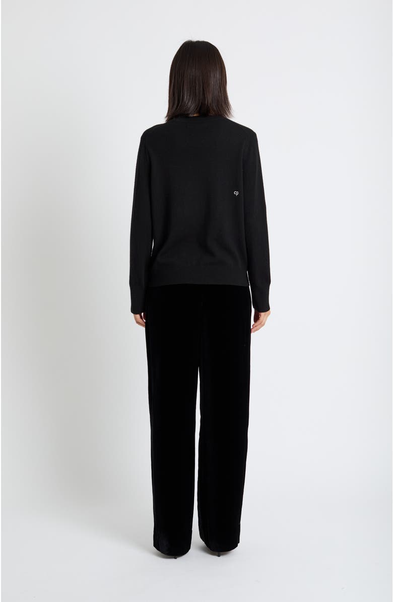 Chinti & Parker Wool-Cashmere Xmas Tree Sweater, Alternate, color, Black