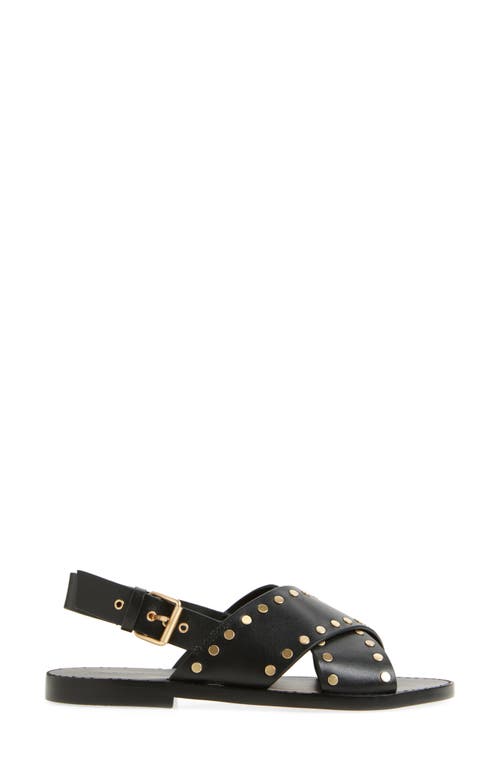 Madewell The Tuley Crossover Sandal In True Black