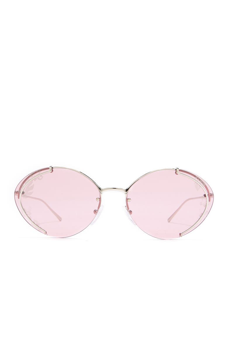 Prada Hibiscus 63mm Oval Sunglasses, Alternate, color,