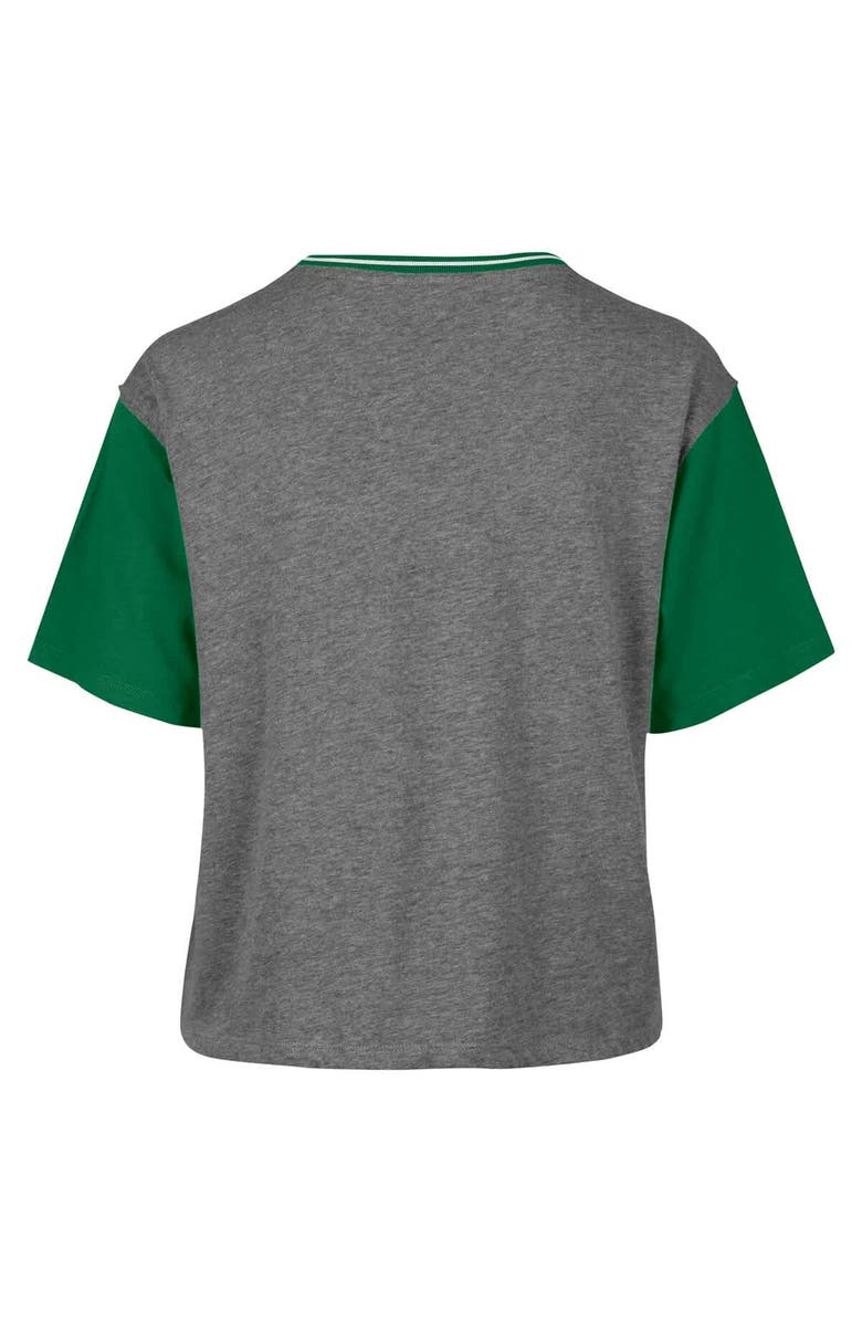 '47 Women's '47  Gray Boston Celtics Rise Clubhouse Ziggy Color Block T-Shirt, Alternate, color, 