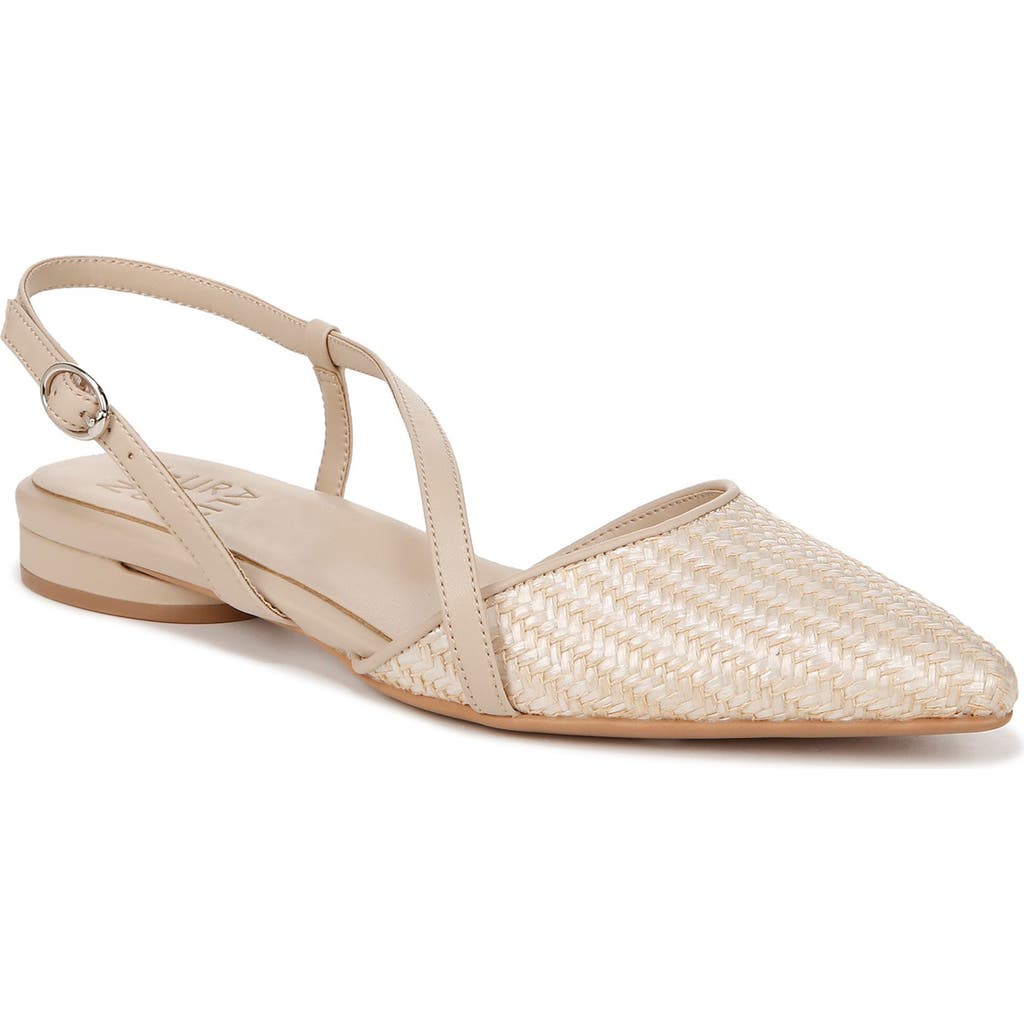 Naturalizer Hawaii Pointed Toe Slingback Flat In Brown