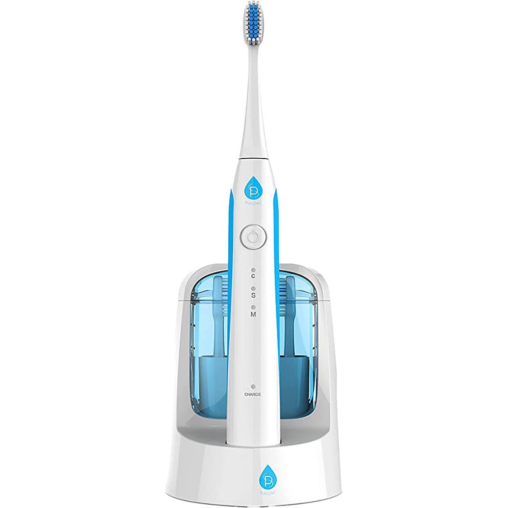 Pursonic Electric Smart Series Rechargeable Toothbrush With Uv Sanitizing Function In White
