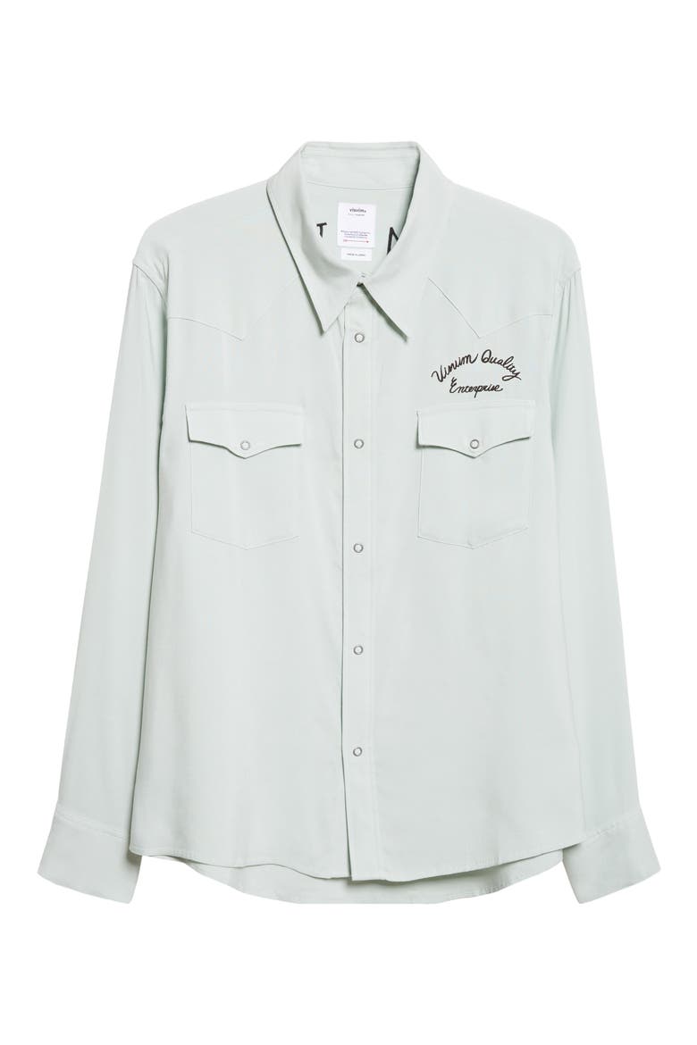 Four Corners Western Shirt, Alternate, color, LIGHT GREEN