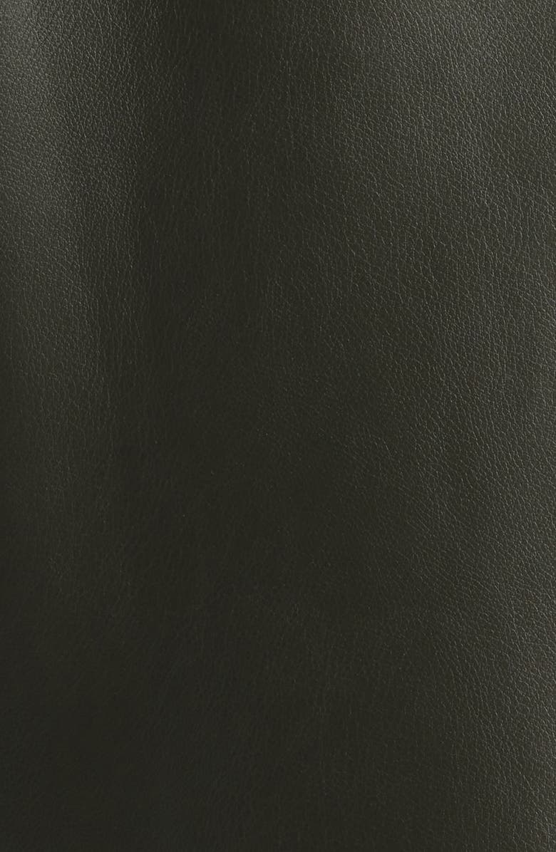 Bernardo Longline Faux Leather Coat, Alternate, color, Grey / Heather Grey