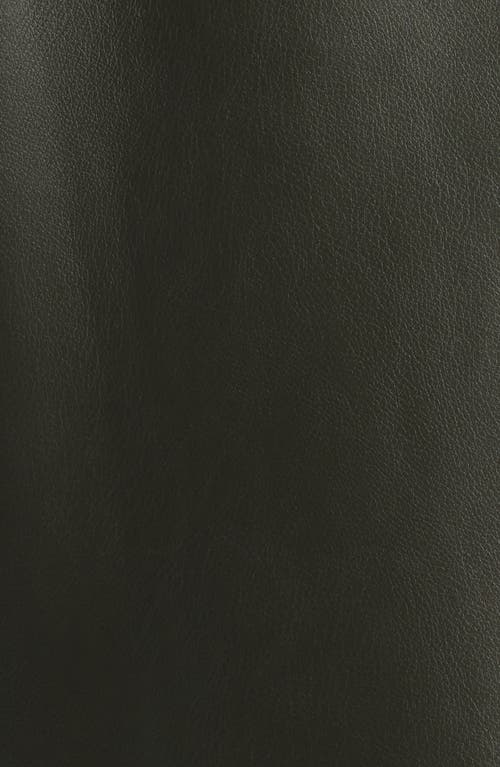 Bernardo Longline Faux Leather Coat In Gray