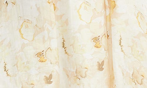 Shop Bardot Abrielle Strapless Minidress In Yellow Floral