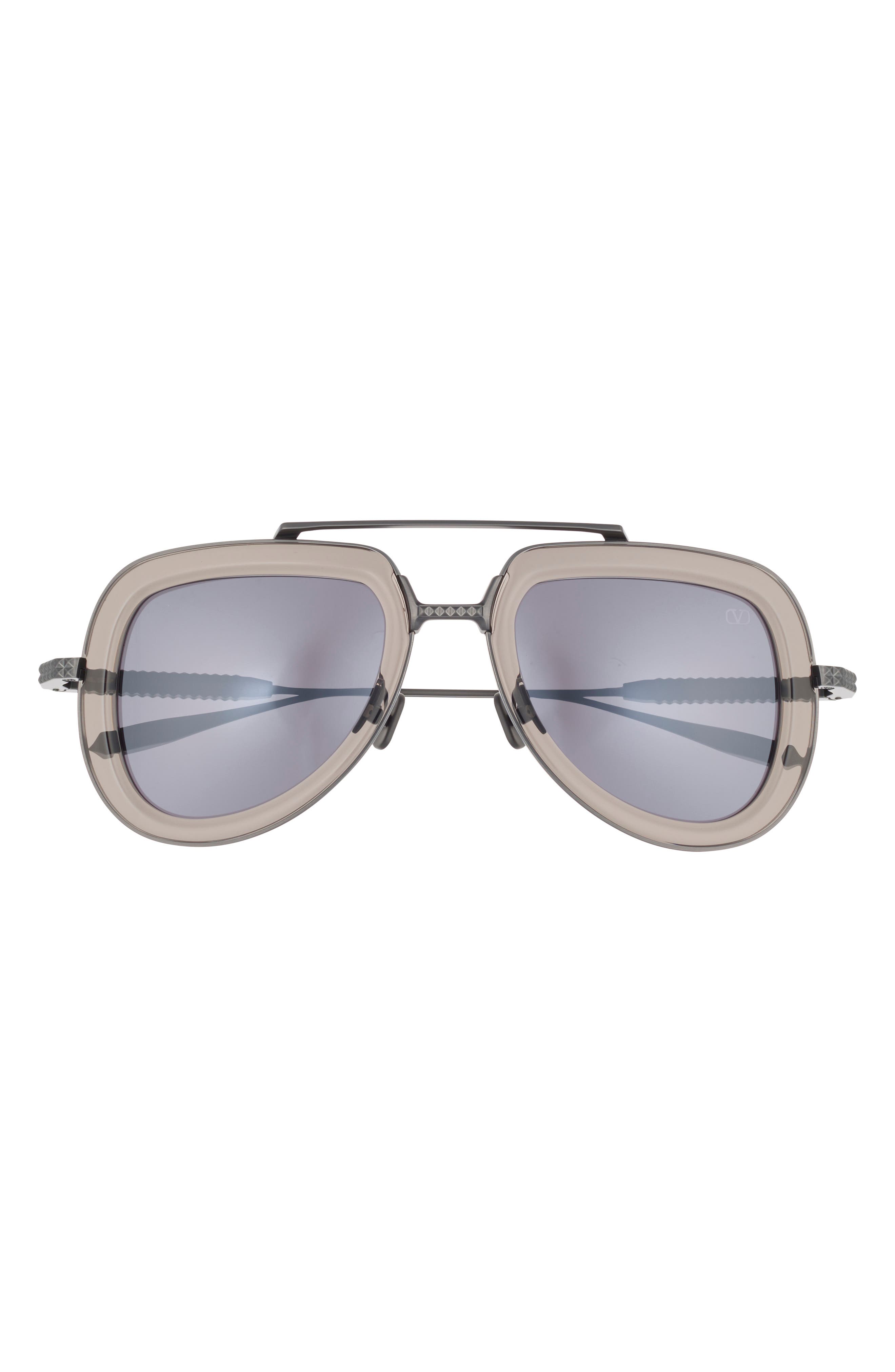 Valentino 50mm Aviator Sunglasses