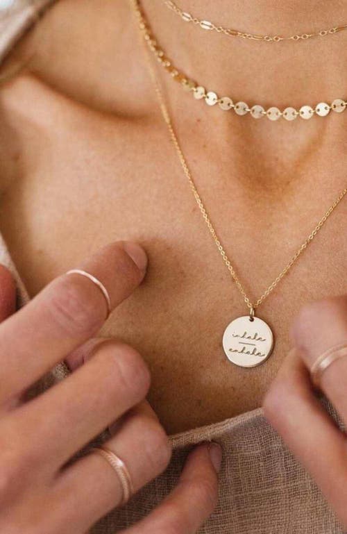 Made By Mary Pause Collection Disc Necklace