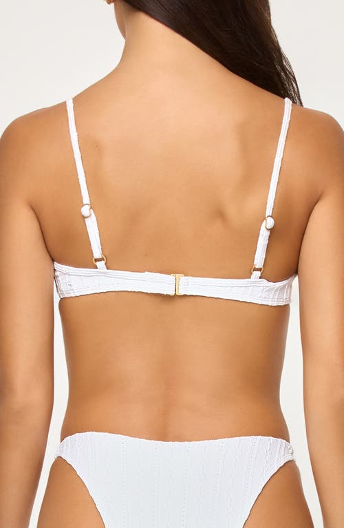 L*space Lspace Missy Underwire Bikini Top In White