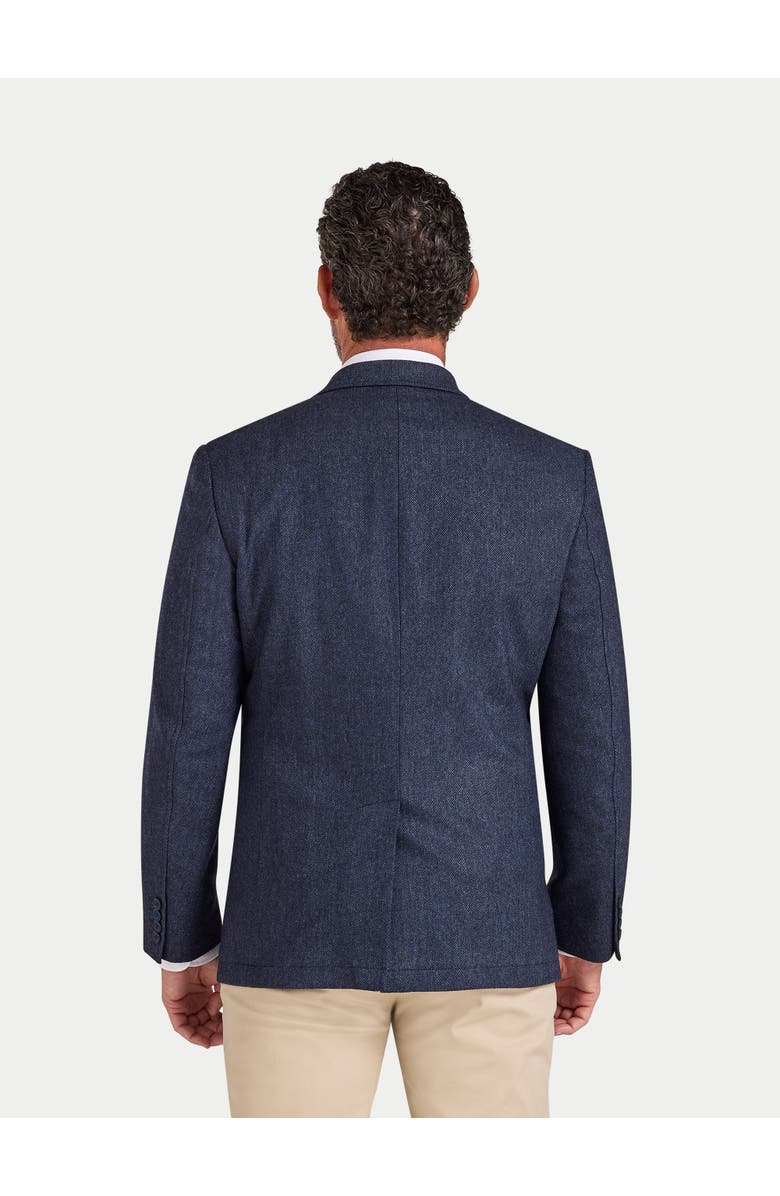 Raging Bull Herringbone Long Sleeve Wool Blazer, Alternate, color, Navy