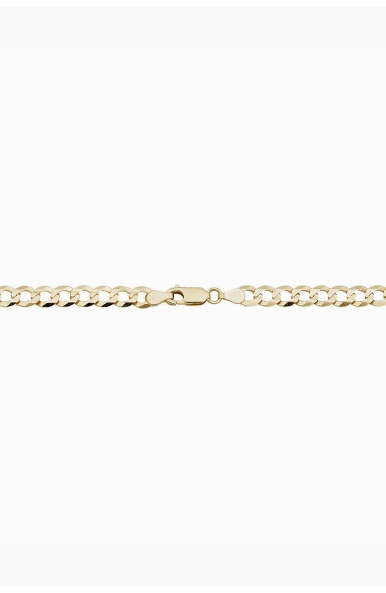 Oradina Men's Carmine Curb Bold Bracelet in 14K Gold, Alternate, color, Yellow Gold