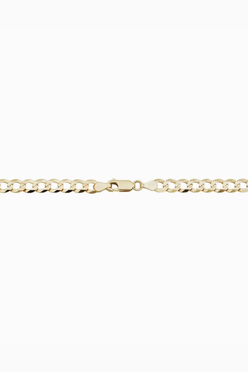 Oradina Carmine Curb Bold Bracelet In Yellow Gold