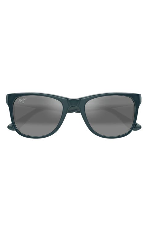 Kikonia XL 53mm Wraparound Rectangular Sunglasses