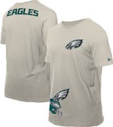 New Era Men's New Era Light Beige Philadelphia Eagles Multi Patch T-Shirt