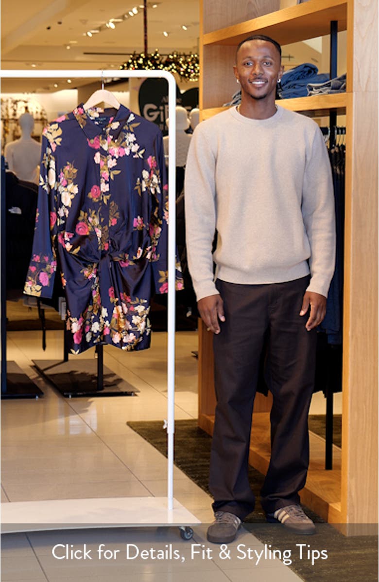 Laurel Floral Long Sleeve Shirtdress, sales video thumbnail