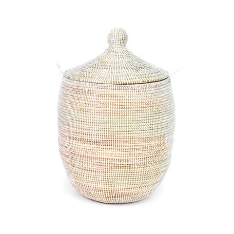 Medium Solid White Prayer Mat Hamper