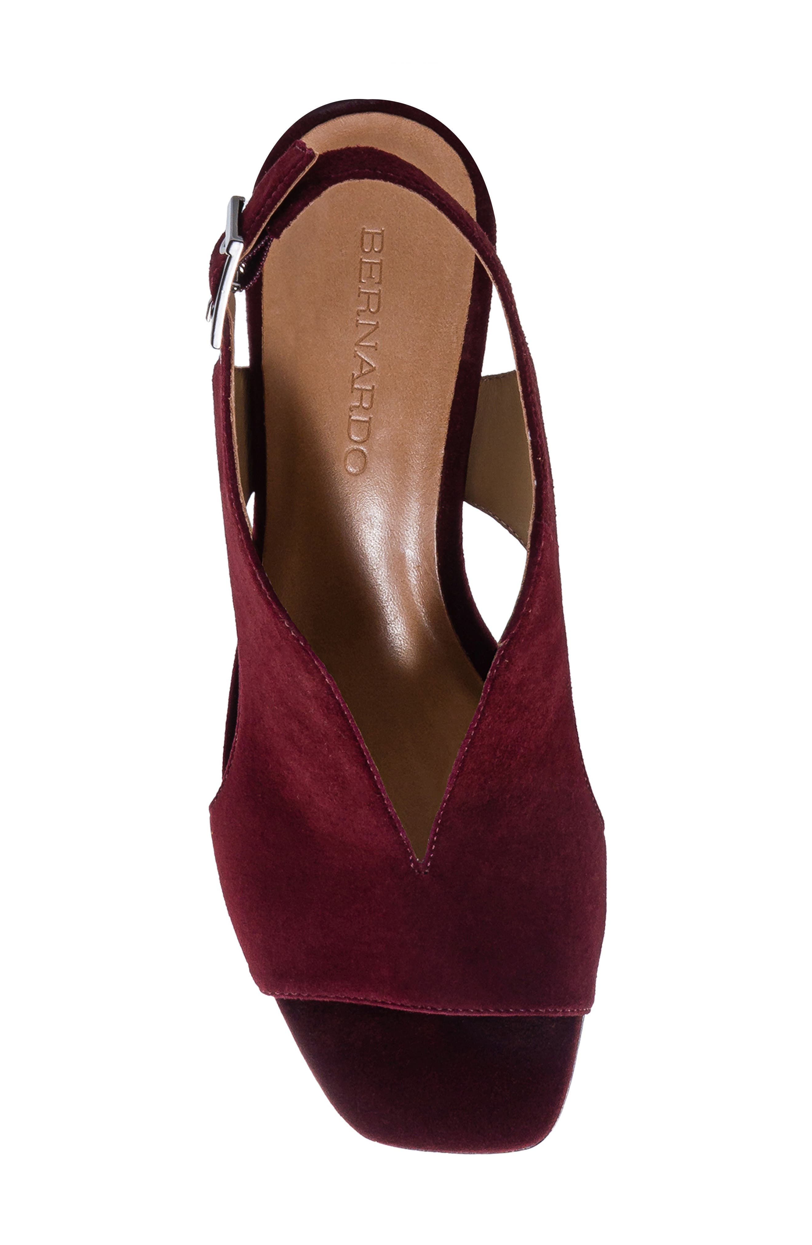 Bedford Mid Heel Sandal, Alternate, color, AUBERGINE