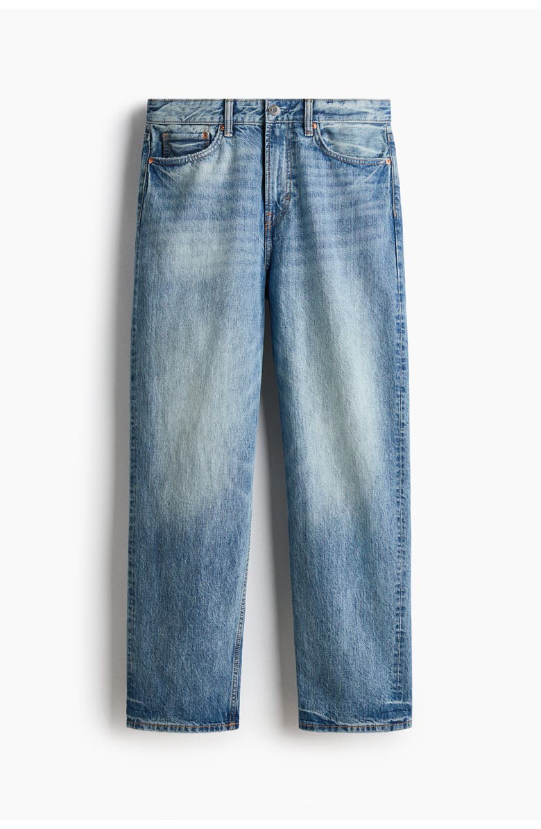 H&M Loose Jeans, Main, color, Blue