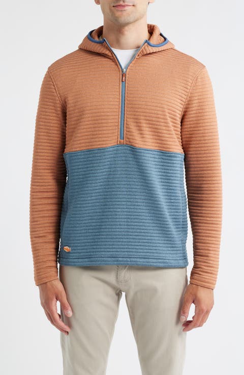 Werner Rib Colorblock Half Zip Hoodie