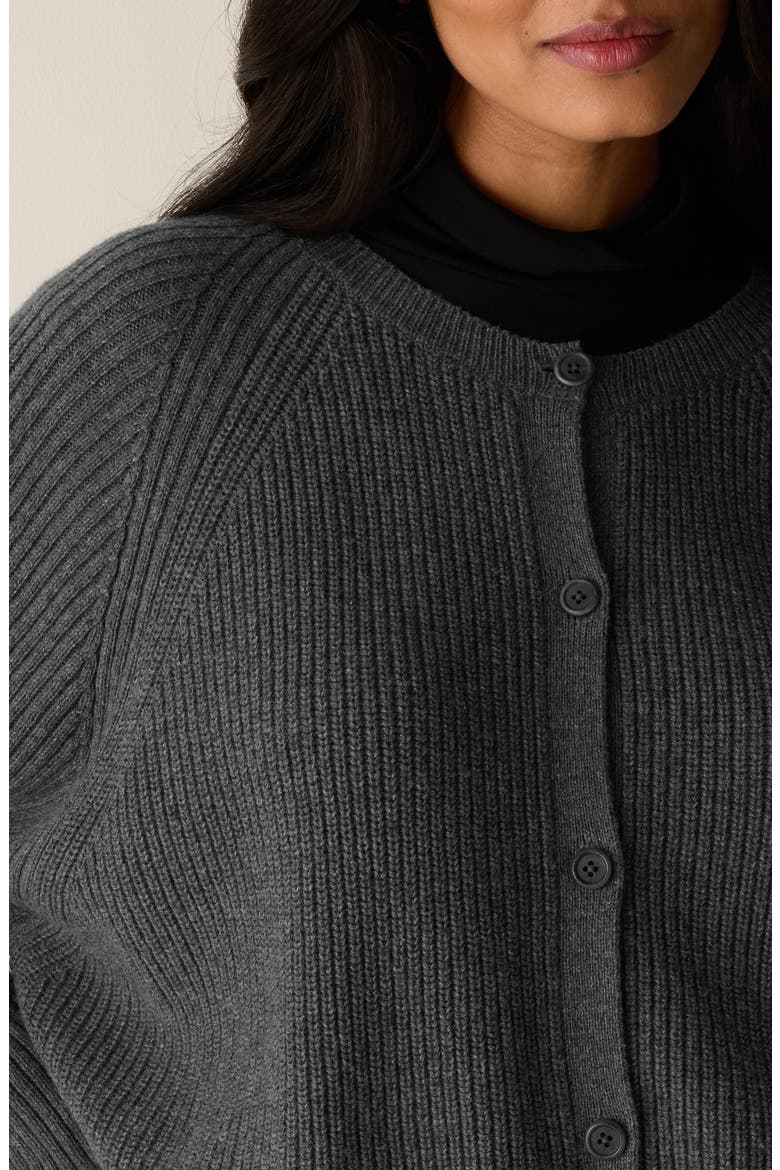 Crewneck Cardigan, Alternate, color, ASH